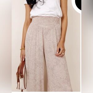 Bohme Pricilla Mauve Wide Leg Pants